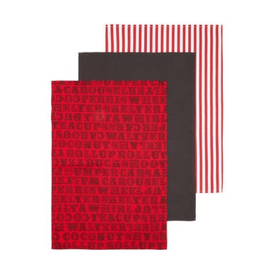 Set Of Three Carnival Tea Towels - Joe’s Haven