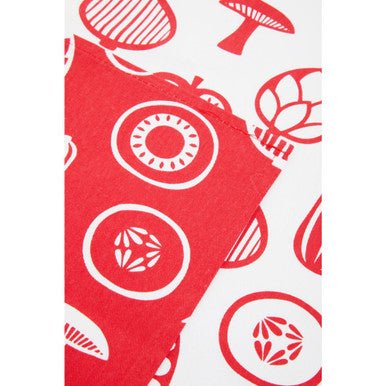Set Of Three Besa Red Tea Towels - Joe’s Haven