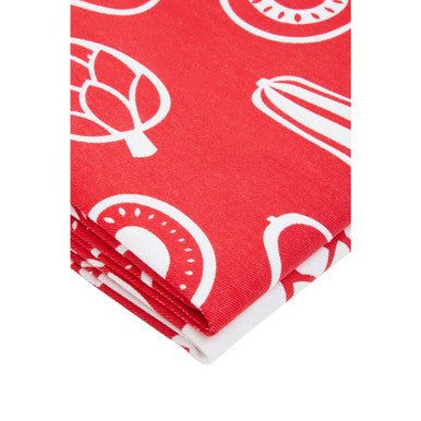 Set Of Three Besa Red Tea Towels - Joe’s Haven