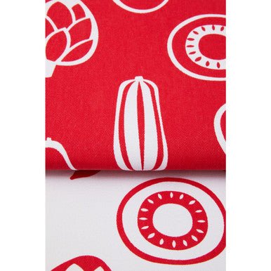 Set Of Three Besa Red Tea Towels - Joe’s Haven