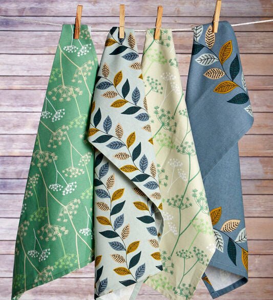 Cow Parsley Set Of Three Tea Towels - Joe’s Haven