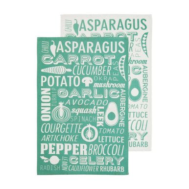 Set Of Three Porter Green Tea Towels - Joe’s Haven