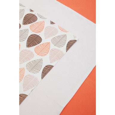 Set Of Three Orange Leaf Tea Towels - Joe’s Haven