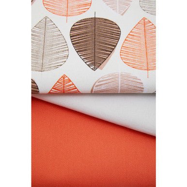 Set Of Three Orange Leaf Tea Towels - Joe’s Haven