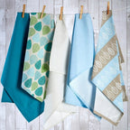 Set Of Three Green Leaf Tea Towels - Joe’s Haven