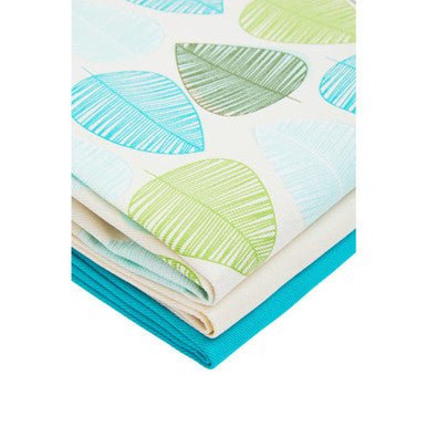 Set Of Three Green Leaf Tea Towels - Joe’s Haven