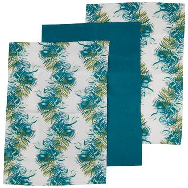 Winter Palm Set Of 3 Tea Towels - Joe’s Haven