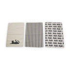 Set Of Three Black Cat Tea Towels - Joe’s Haven