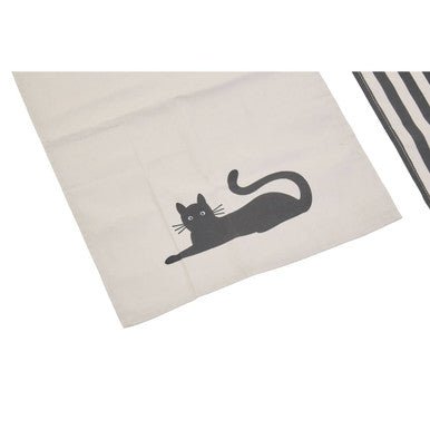 Set Of Three Black Cat Tea Towels - Joe’s Haven