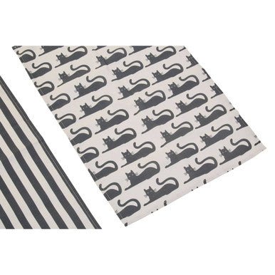 Set Of Three Black Cat Tea Towels - Joe’s Haven