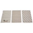 Set Of Three Sausage Dog Tea Towels - Joe’s Haven