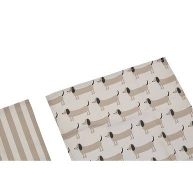Set Of Three Sausage Dog Tea Towels - Joe’s Haven