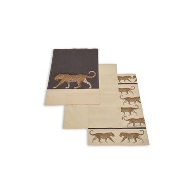 London Leo Set of 3 Leopard Print Tea Towels - Joe’s Haven