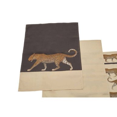 London Leo Set of 3 Leopard Print Tea Towels - Joe’s Haven