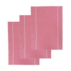 Doro Set Of 3 Pink and White Waffle Tea Towels - Joe’s Haven