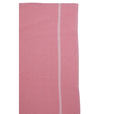 Doro Set Of Three Waffle Pink And White Tea Towels - Joe’s Haven