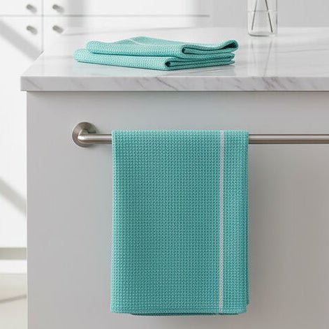 Doro Set Of 3 Green and White Waffle Tea Towels - Joe’s Haven