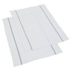 Doro Set Of 3 White and Grey Violet Waffle Tea Towels - Joe’s Haven