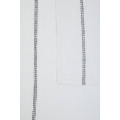 Doro Set Of 3 White and Grey Violet Waffle Tea Towels - Joe’s Haven
