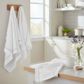 Doro Set Of 3 White and Grey Violet Waffle Tea Towels - Joe’s Haven