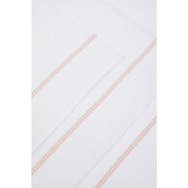 Doro Set Of 3 White and Almond Waffle Tea Towels - Joe’s Haven