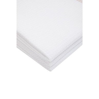 Doro Set Of 3 White and Almond Waffle Tea Towels - Joe’s Haven