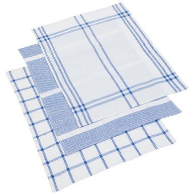 Doro Set Of Three Waffle Blue And White Tea Towels - Joe’s Haven
