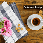 Doro Set Of Three Grey And White Tea Towels - Joe’s Haven