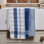 Doro Set Of Three Blue And White Tea Towels - Joe’s Haven
