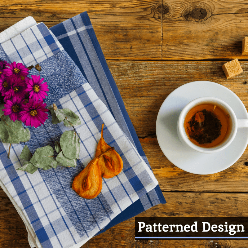 Doro Set Of Three Blue And White Tea Towels - Joe’s Haven