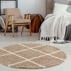 Moroccan Beige Shaggy Rug | 520 - Joe’s Haven