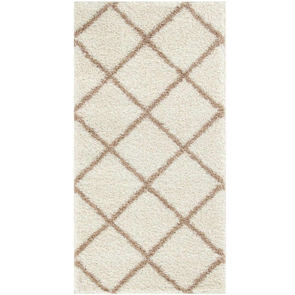 Moroccan Ivory Shaggy Rug | 530