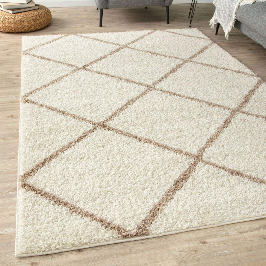 Moroccan Ivory Shaggy Rug | 530 - Joe’s Haven