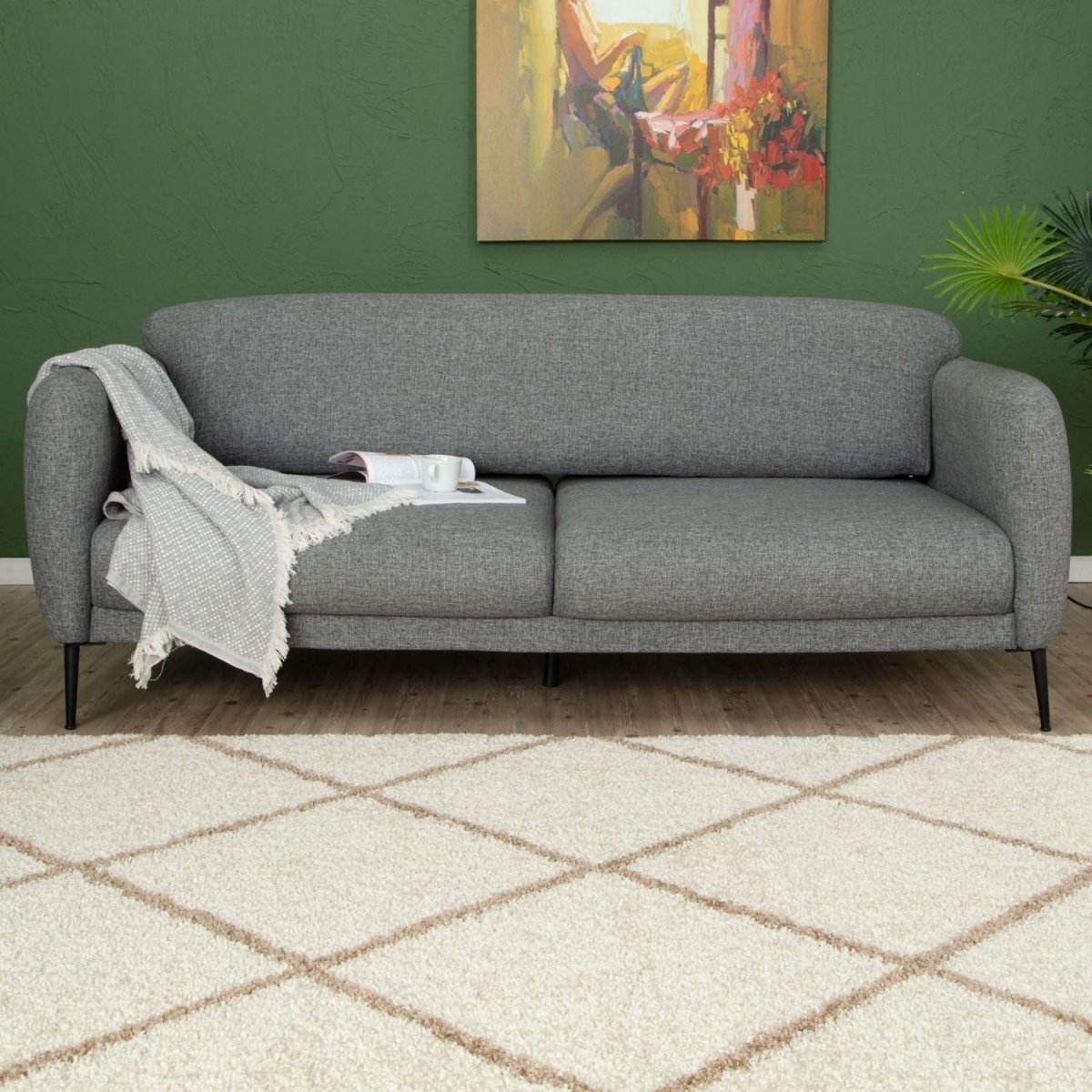 Moroccan Ivory Shaggy Rug | 530 - Joe’s Haven