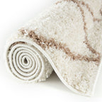 Moroccan Ivory Shaggy Rug | 530 - Joe’s Haven