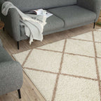 Moroccan Ivory Shaggy Rug | 530 - Joe’s Haven