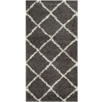 Moroccan Dark Grey Shaggy Rug | 540