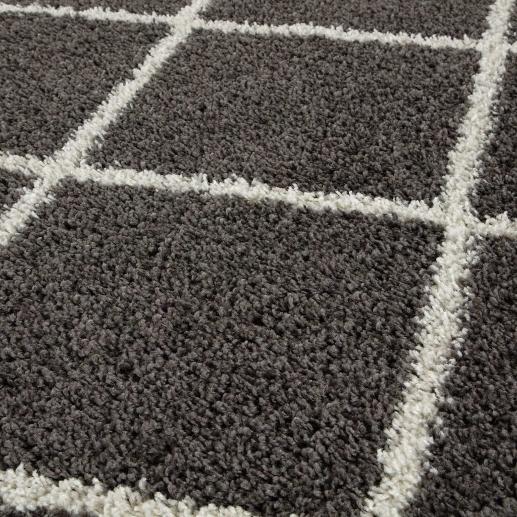 Moroccan Dark Grey Shaggy Rug | 540 - Joe’s Haven