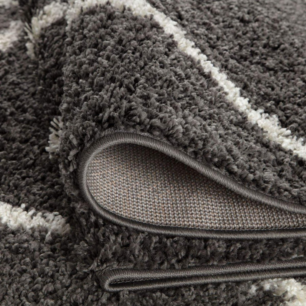 Moroccan Dark Grey Shaggy Rug | 540 - Joe’s Haven