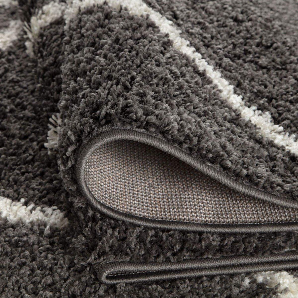 Moroccan Dark Grey Shaggy Rug | 540 - Joe’s Haven