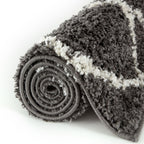Moroccan Dark Grey Shaggy Rug | 540 - Joe’s Haven