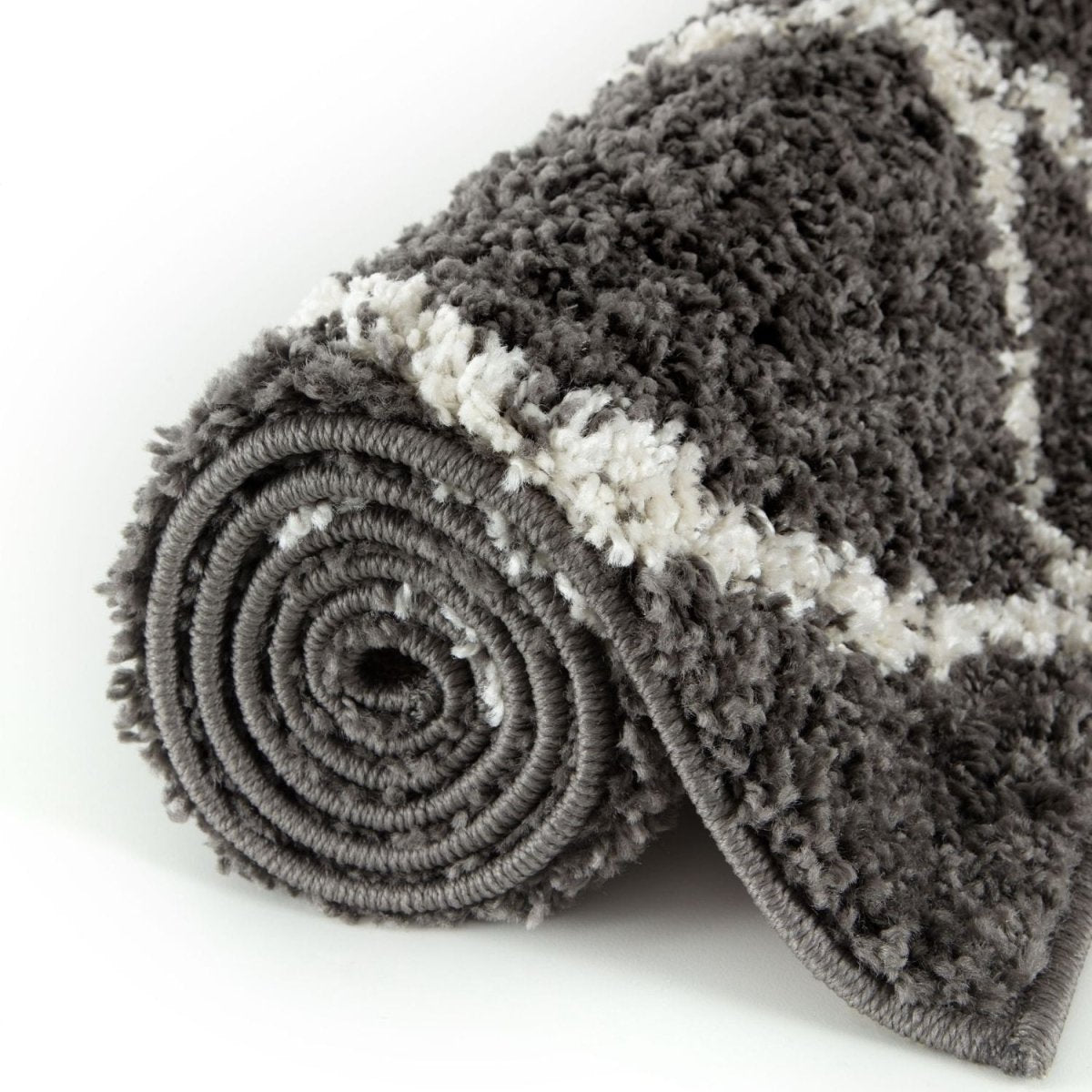 Moroccan Dark Grey Shaggy Rug | 540 - Joe’s Haven