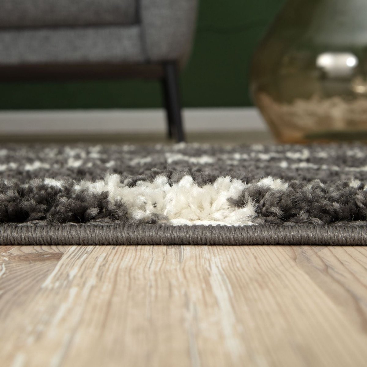 Moroccan Dark Grey Shaggy Rug | 540 - Joe’s Haven