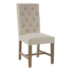 Lyon Beige Linen Dining Chair - Joe’s Haven