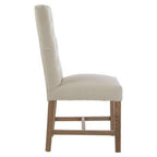 Lyon Beige Linen Dining Chair - Joe’s Haven