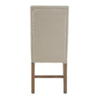 Lyon Beige Linen Dining Chair - Joe’s Haven
