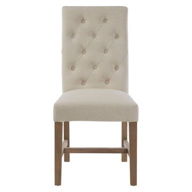 Lyon Beige Linen Dining Chair - Joe’s Haven