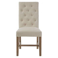 Lyon Beige Linen Dining Chair - Joe’s Haven