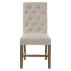 Lyon Beige Linen Dining Chair - Joe’s Haven