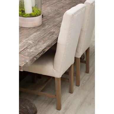 Lyon Beige Linen Dining Chair - Joe’s Haven